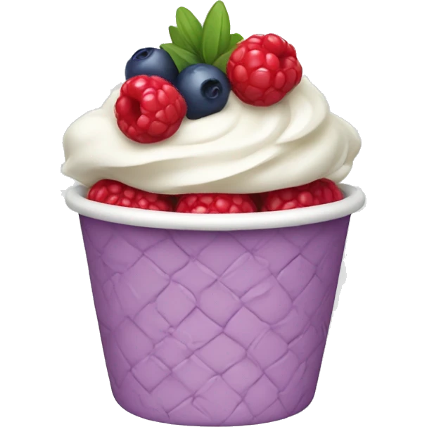 Berries and cream emoji
