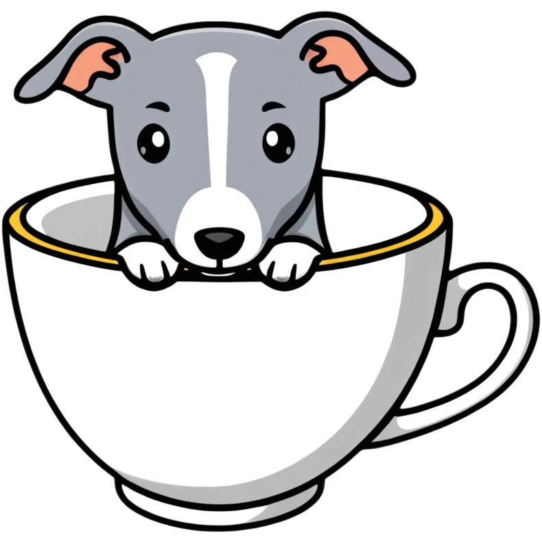 Greyhound in a cup emoji