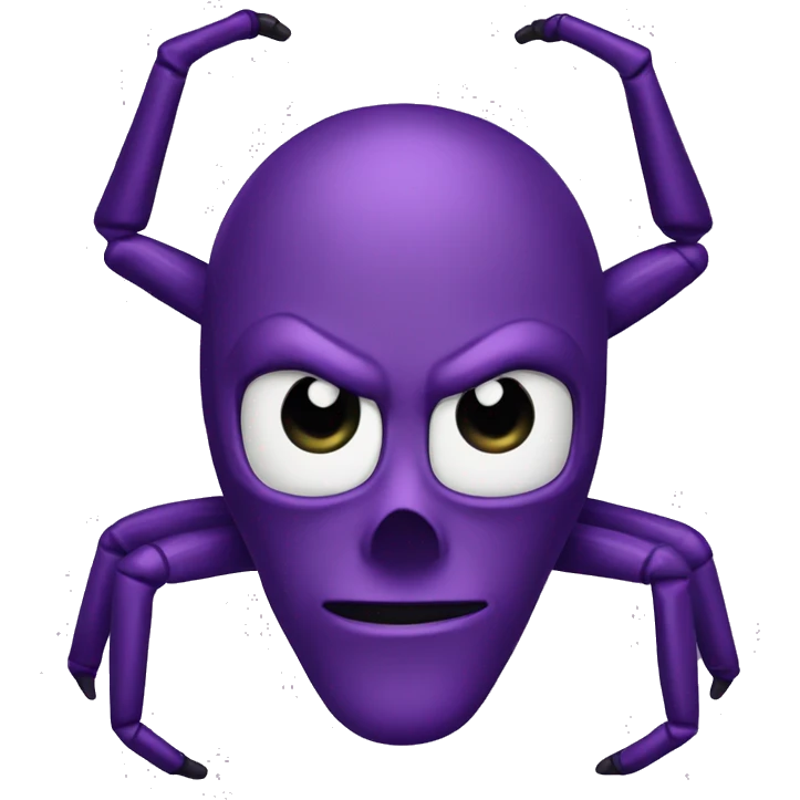 El hombre araña color morado  emoji