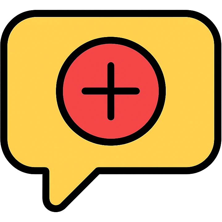 comment button icon, rounded edges, minimalistic style emoji