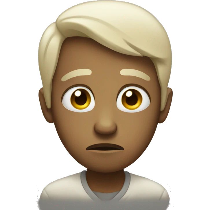 Sad sick emoji