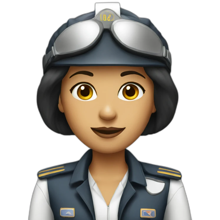 woman pilot emoji