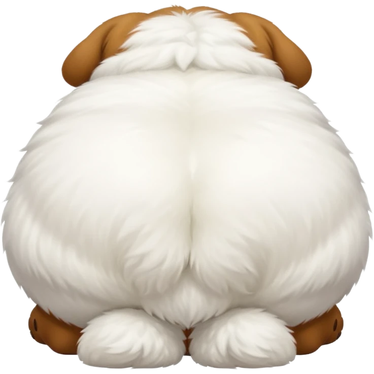 Fat dog butt emoji