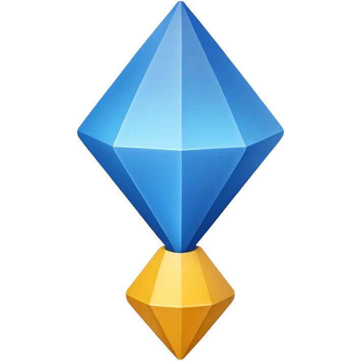 Point blue emoji