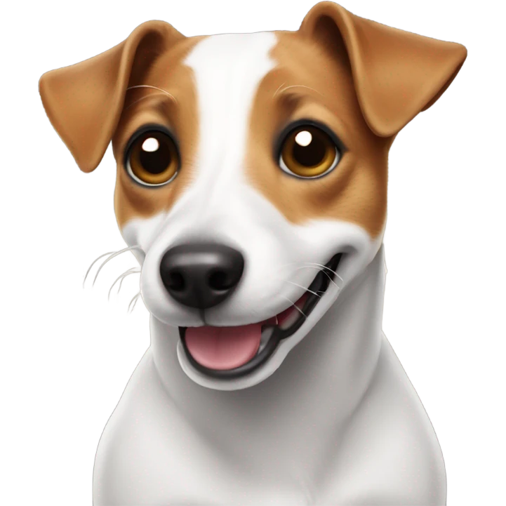 Jack Russell smiling emoji