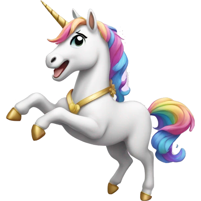 Unicornio bailando emoji
