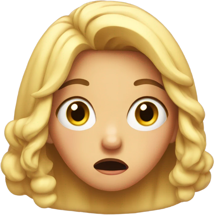 shocked girl emoji