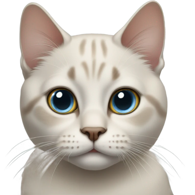 Cross eyed cat no fur emoji
