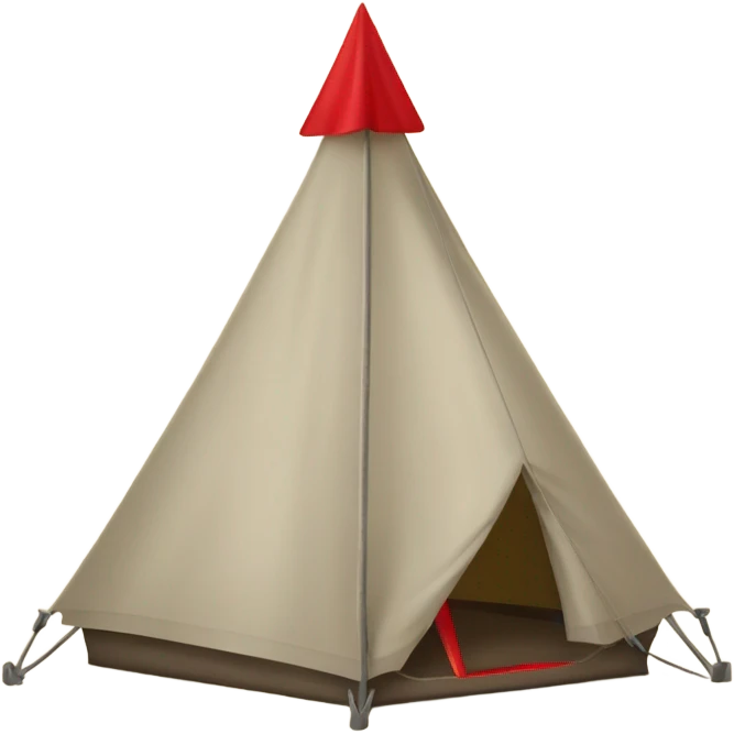 campsite being packed up with red arrow leading out of tent emoji