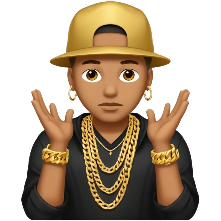 Gangster rapper emoji