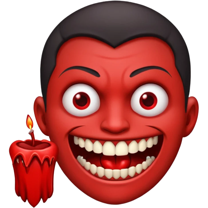 Vampiro pegando fogo emoji