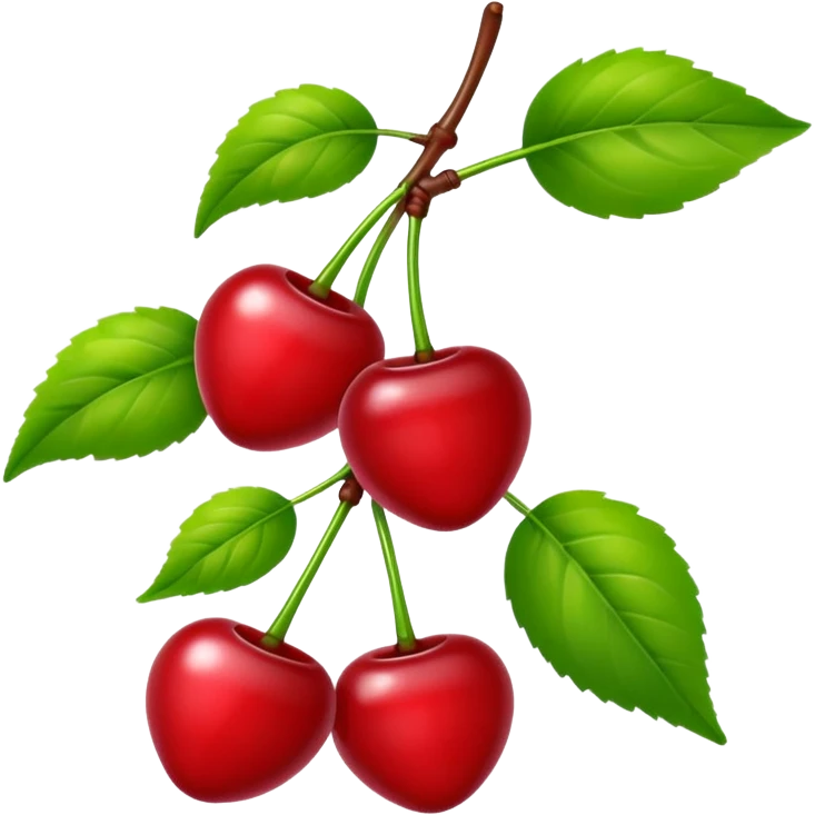 Sour cherries emoji