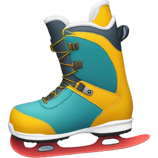 Snowboarding boot emoji