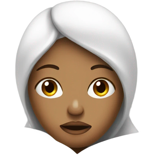 woman sick in bed white emoji