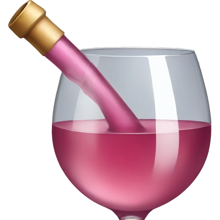 Pink wine emoji