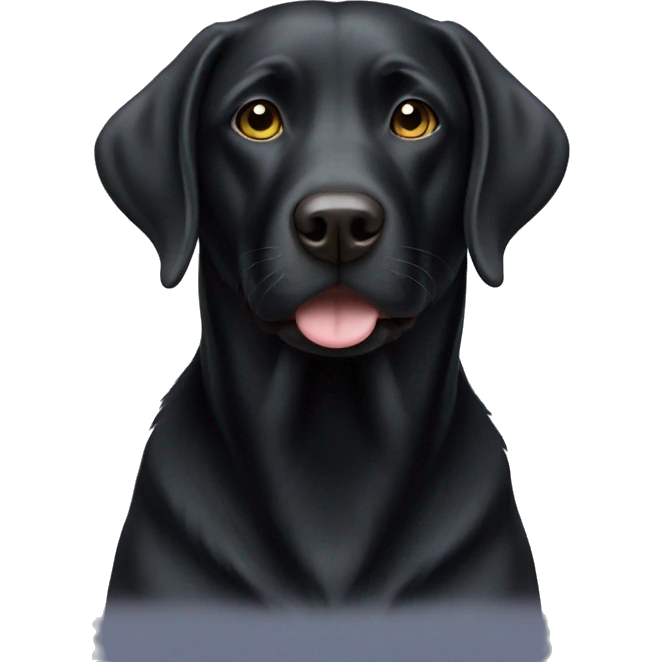 Black lab emoji