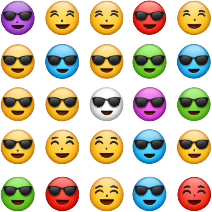 several emoticons related to rock music emoji