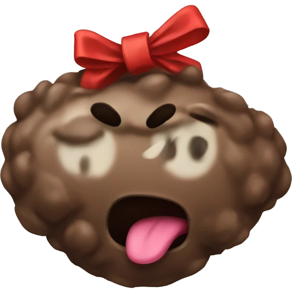 turd with a bow emoji