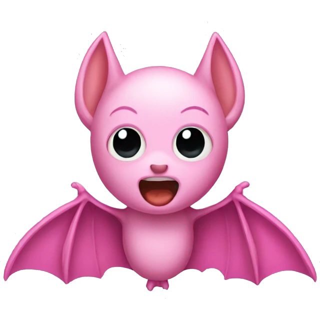 Pink bat emoji