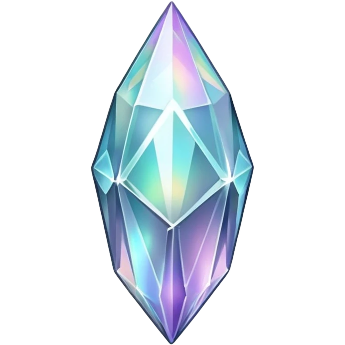 silver iridescent nebula crystal shard emoji