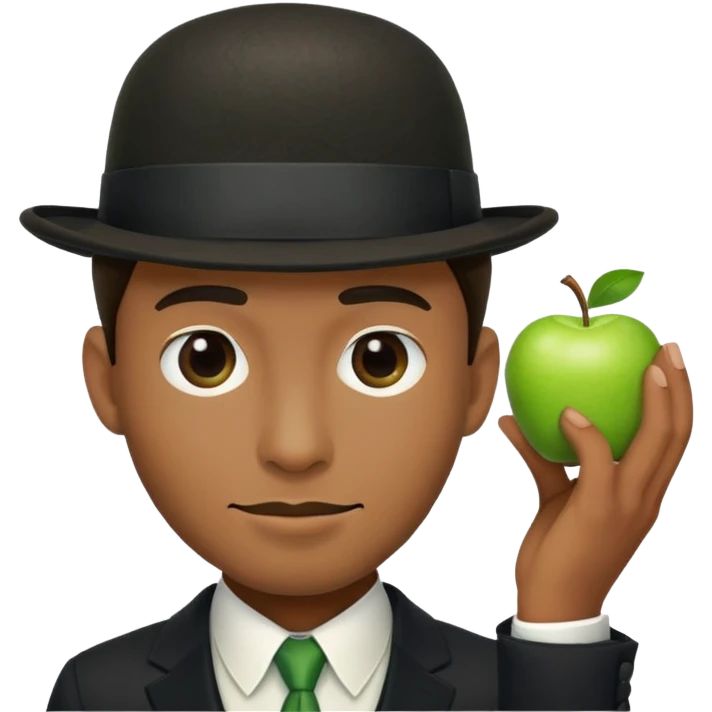 Magritte “the son of man”  emoji