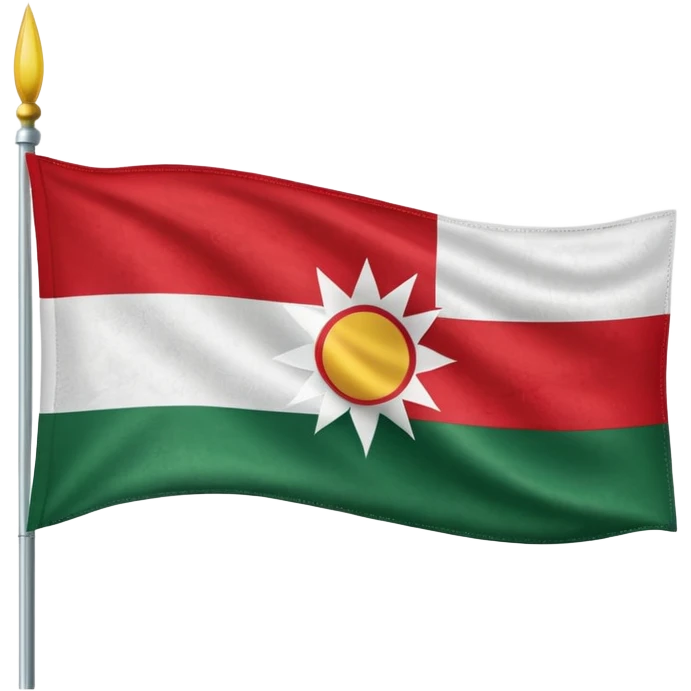 🇭🇺can you add a sun at the middle of the vlag emoji