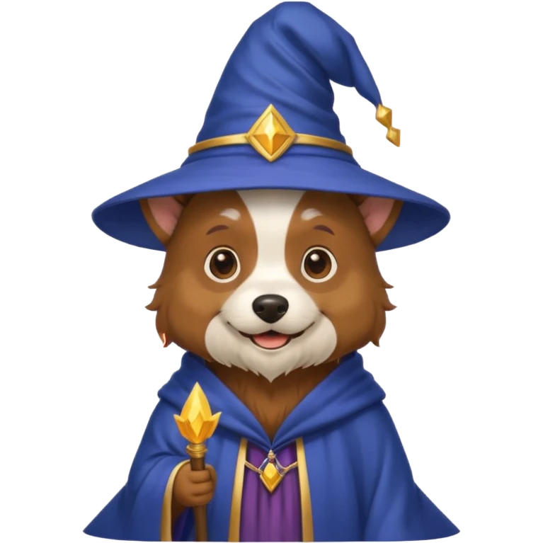 Dog wizard emoji