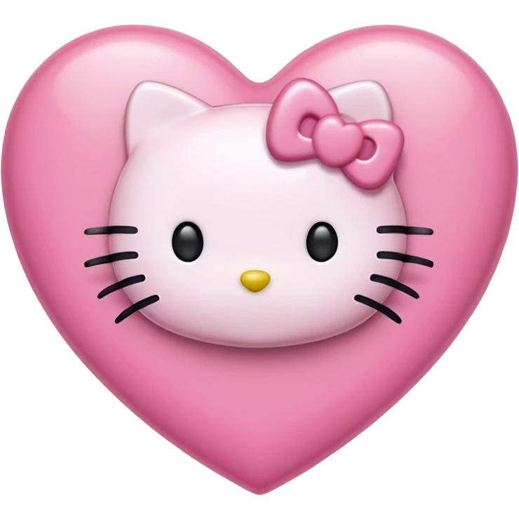 hello kitty heart emoji