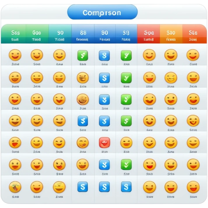 Pricing comparison table showing value proposition clearly emoji