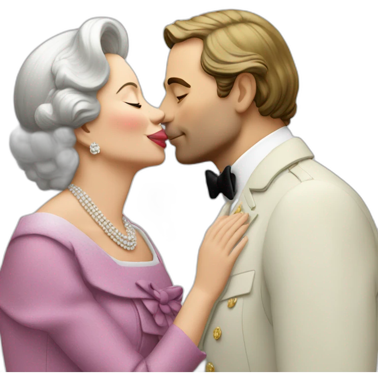 Elisabeth II Kiss jose emoji