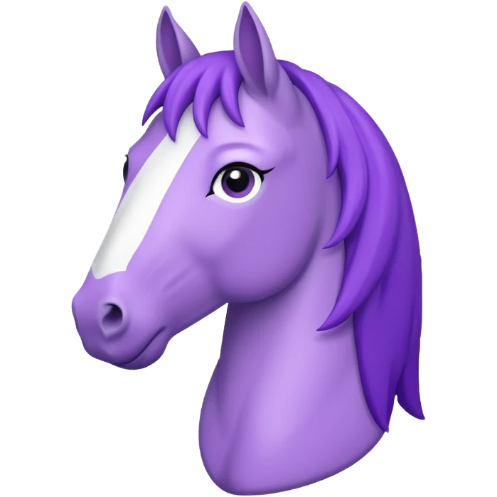Purple horse wearing white t-shirt

 emoji