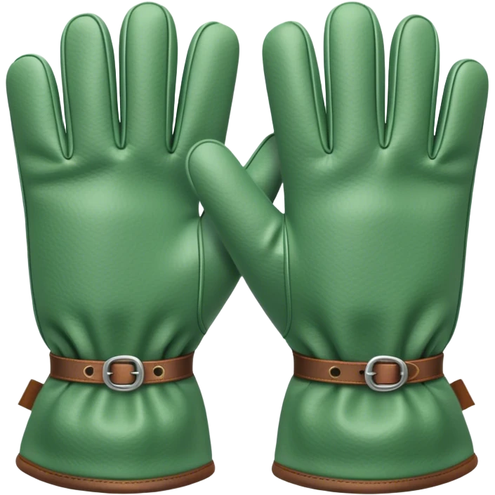 Sage green garden gloves emoji