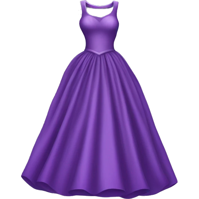 Purple gown dress emoji