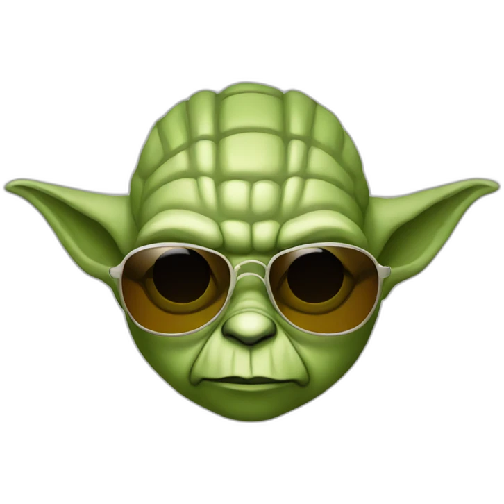 yoda with sunglasses emoji