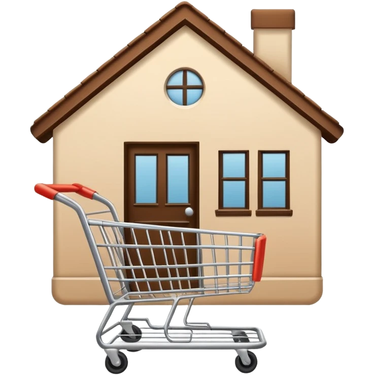 generate a emoji for my app for -home, account, cart, and tag. Note that use only lines without background emoji