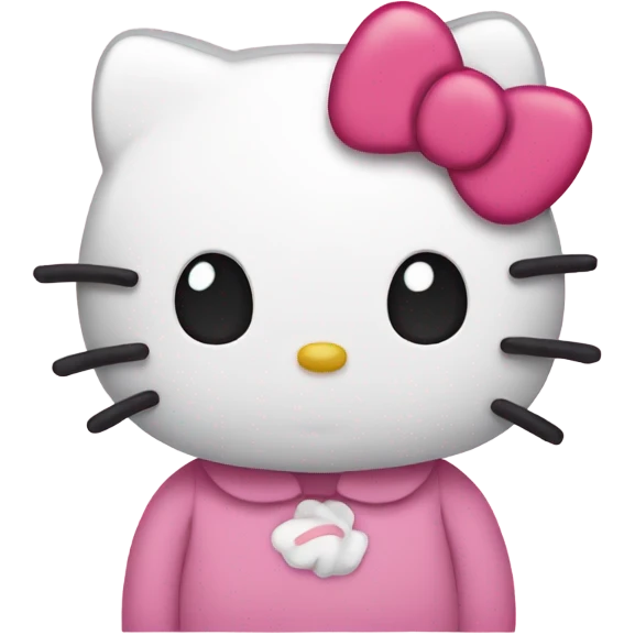 Sad hello kitty emoji