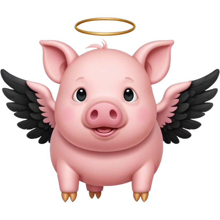Pig fly  emoji