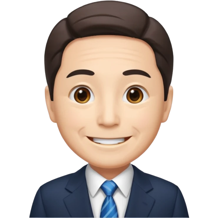 Japanese old ceo guy talking emoji