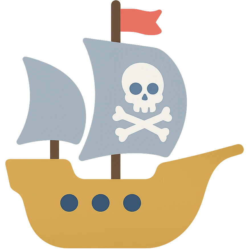 pirate ship emoji