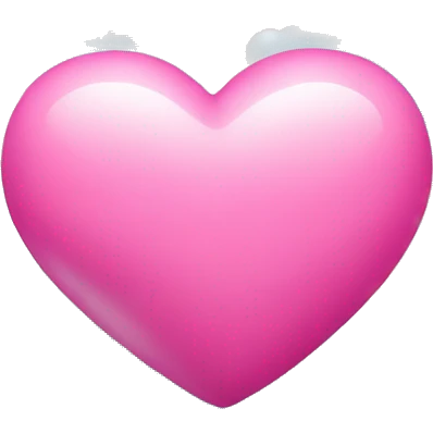 Pink heart with clouds emoji