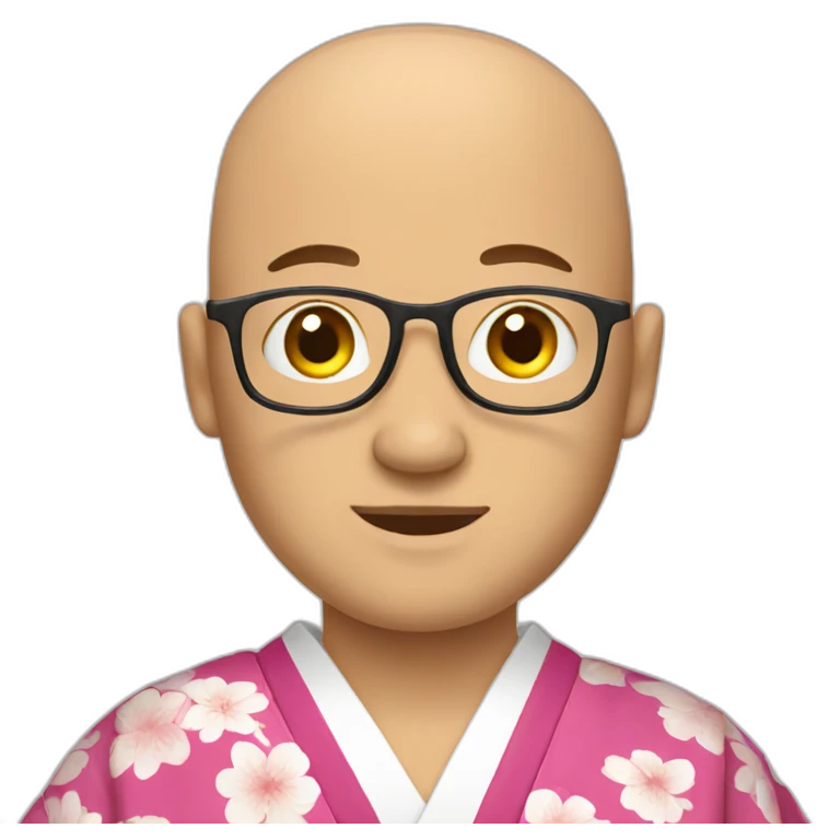 bald guy in kimono emoji
