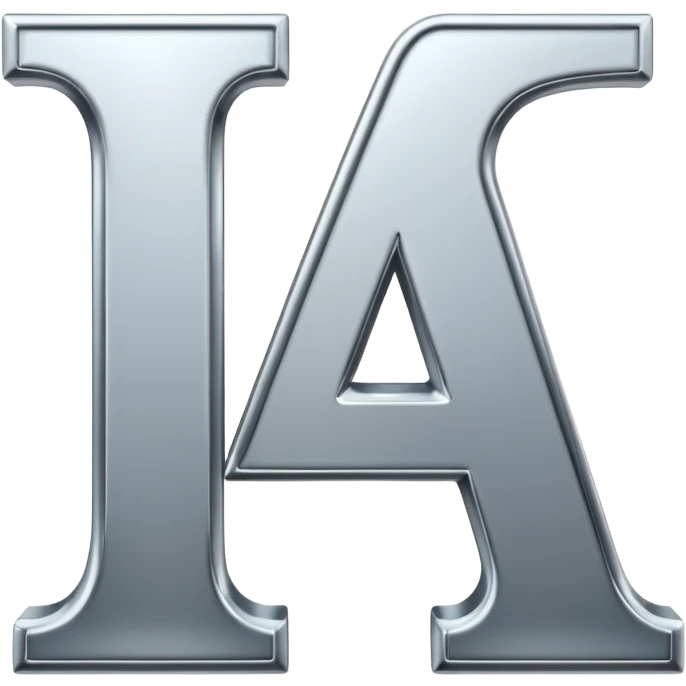 letters A and I, sleek minimal style with subtle gradients emoji
