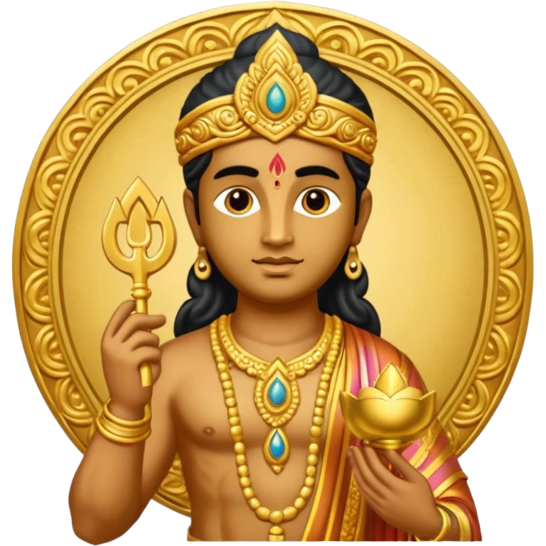 Lord Murugan with vel emoji