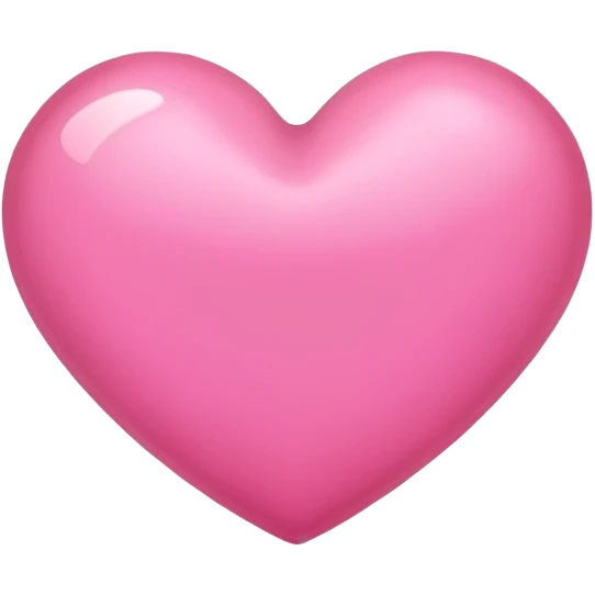 plain pink heart emoji