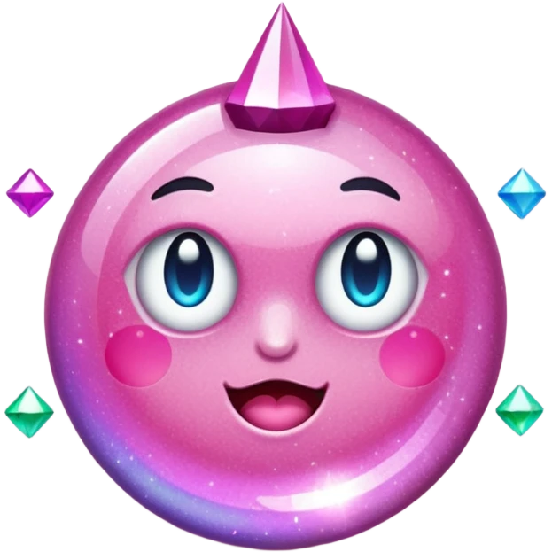 glitter pink game emoji