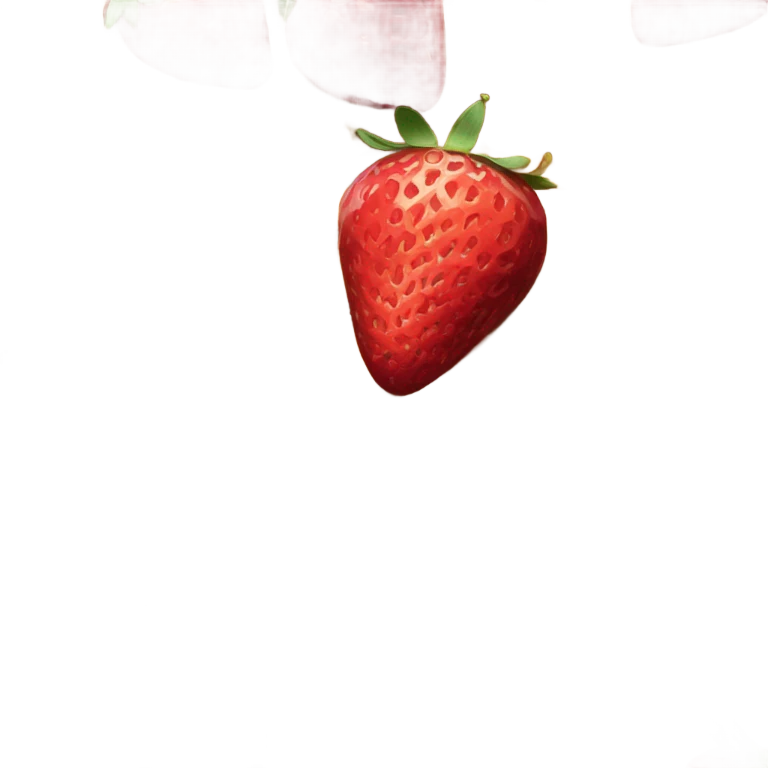 waffles with strawberries and cherries emoji