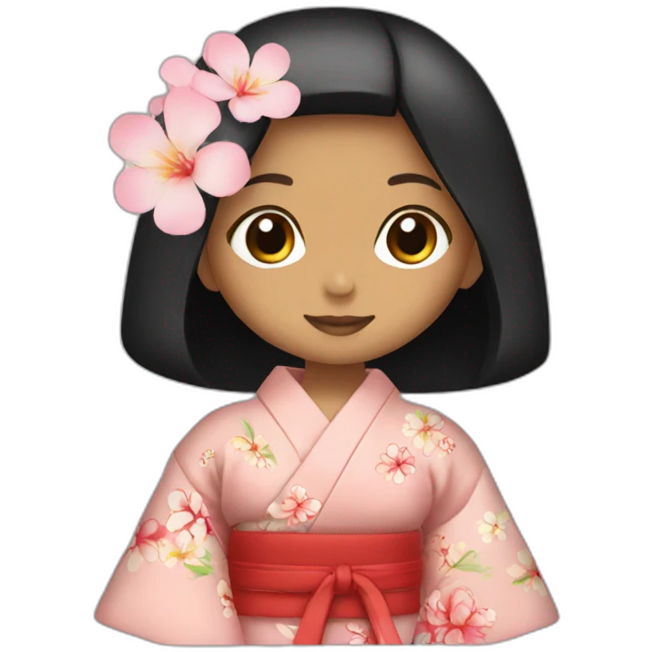kimono girl emoji