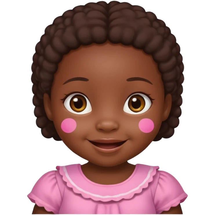 African tiny baby girl emoji
