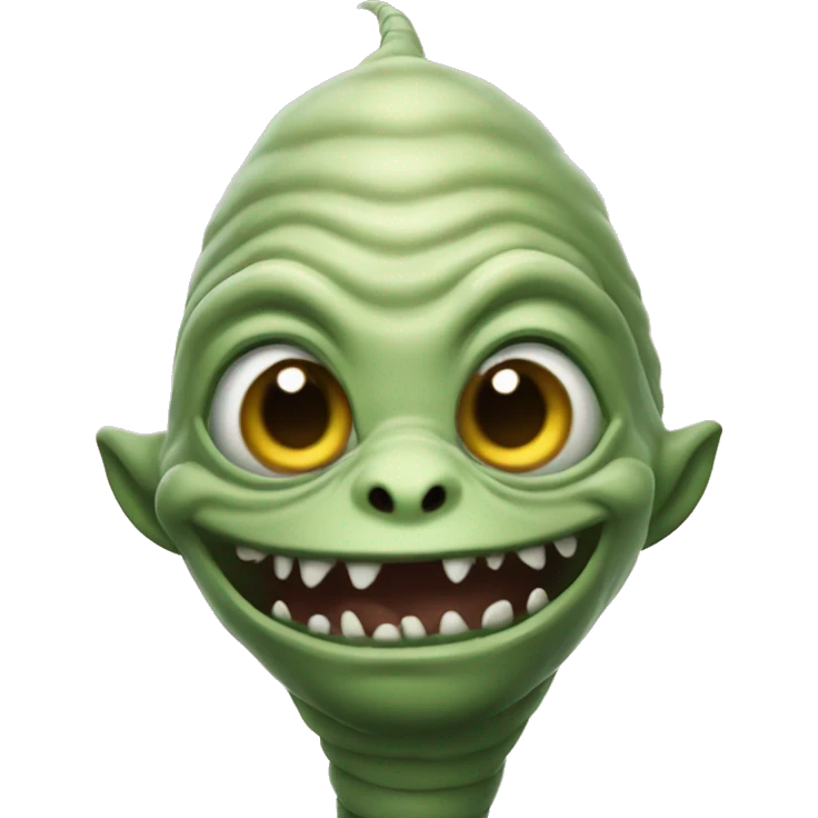 Armless goblin worm emoji