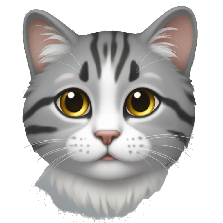 белая кошка emoji